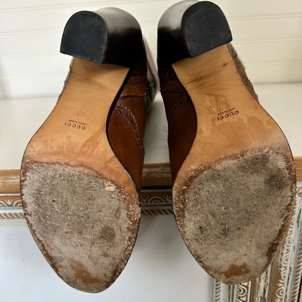 Gucci Brown Leather Knee-High Boots - Picture 10 of 10
